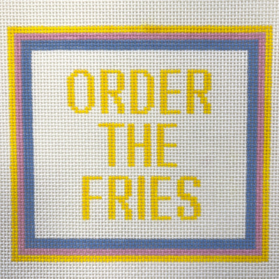 Order the Fries Needlepoint Canvas