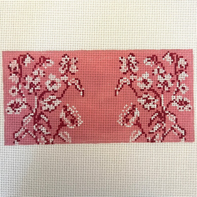 Whimsey Pink Floral Needlepoint Canvas