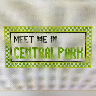 Meet Me in Central Park Needlepoint Canvas