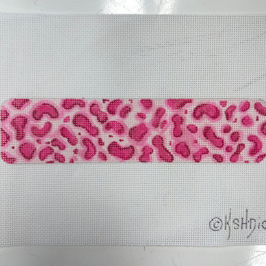 Cheetah Spots Pink & Raspberry Cuff Needlepoint Canvas
