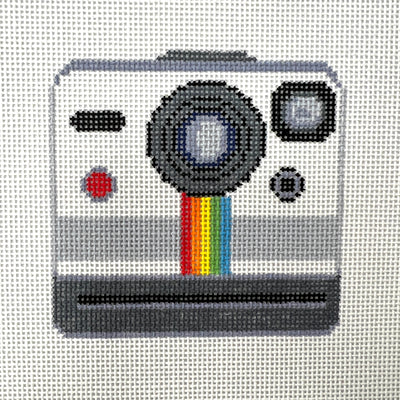 Polaroid Camera Needlepoint Canvas