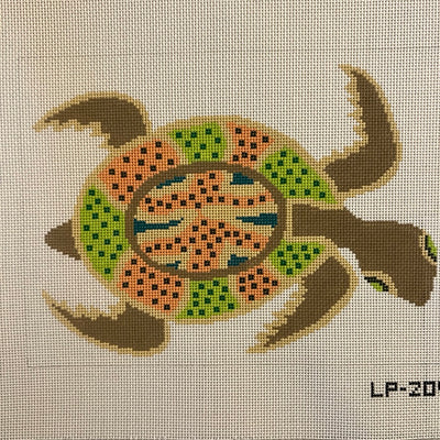 Sea Turtle with Spots Needlepoint Canvas