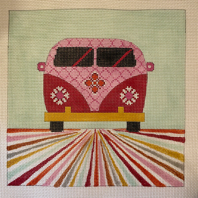 Groovy VW Bus Needlepoint Canvas