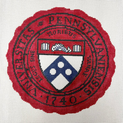 University of Pennsylvania Seal Needlepoint Canvas
