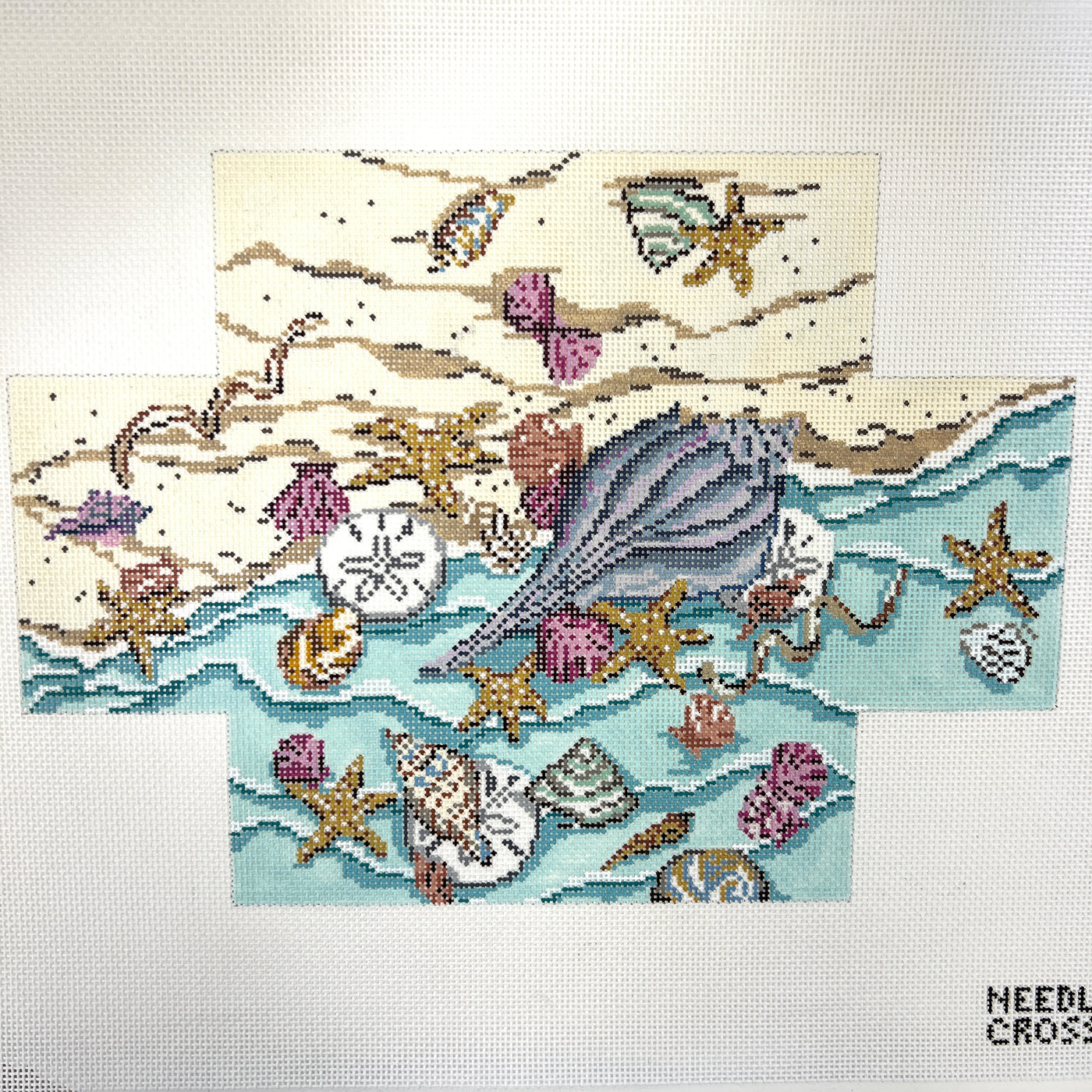 Sea Scene Brick Cover Needlepoint Canvas
