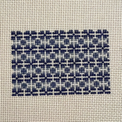 Mosaic Tile - Blue Small Insert Needlepoint Canvas