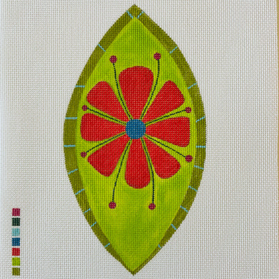 Flower Leaf Needlepoint Canvas