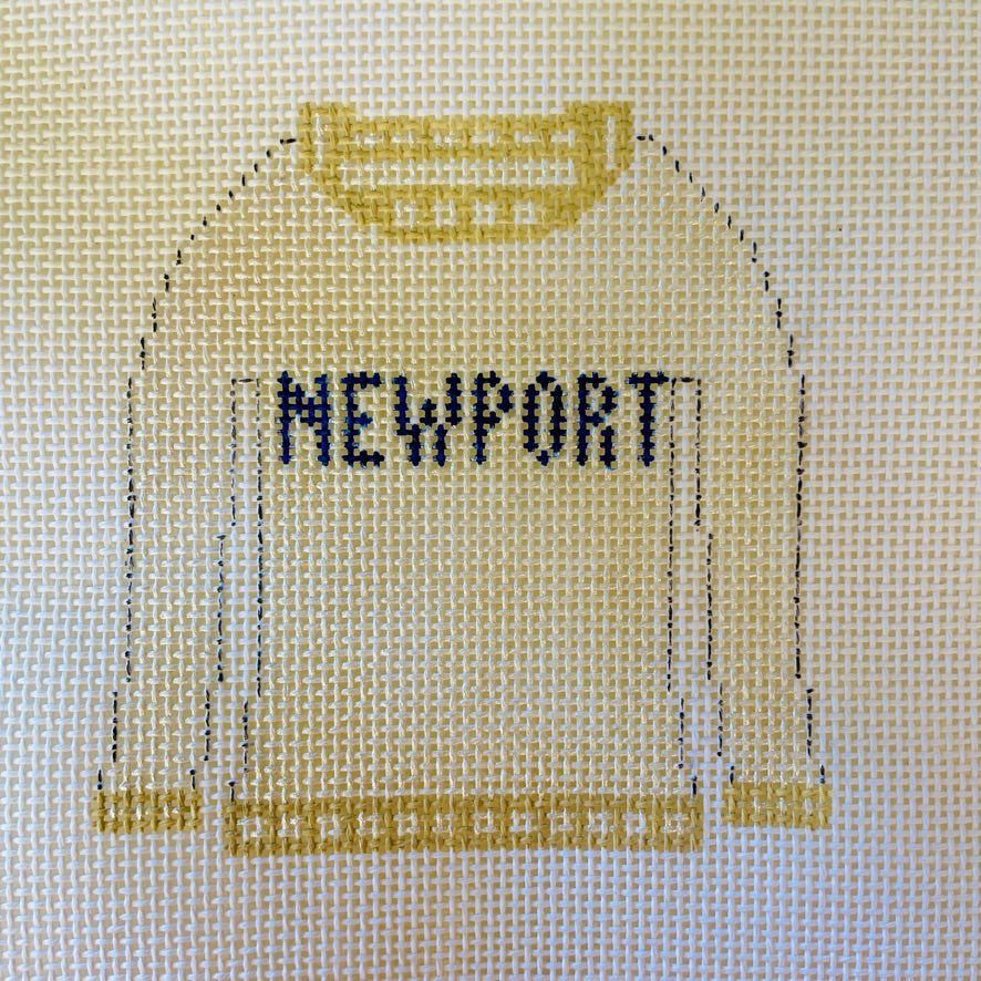 Newport Sweater Ornament Needlepoint Canvas