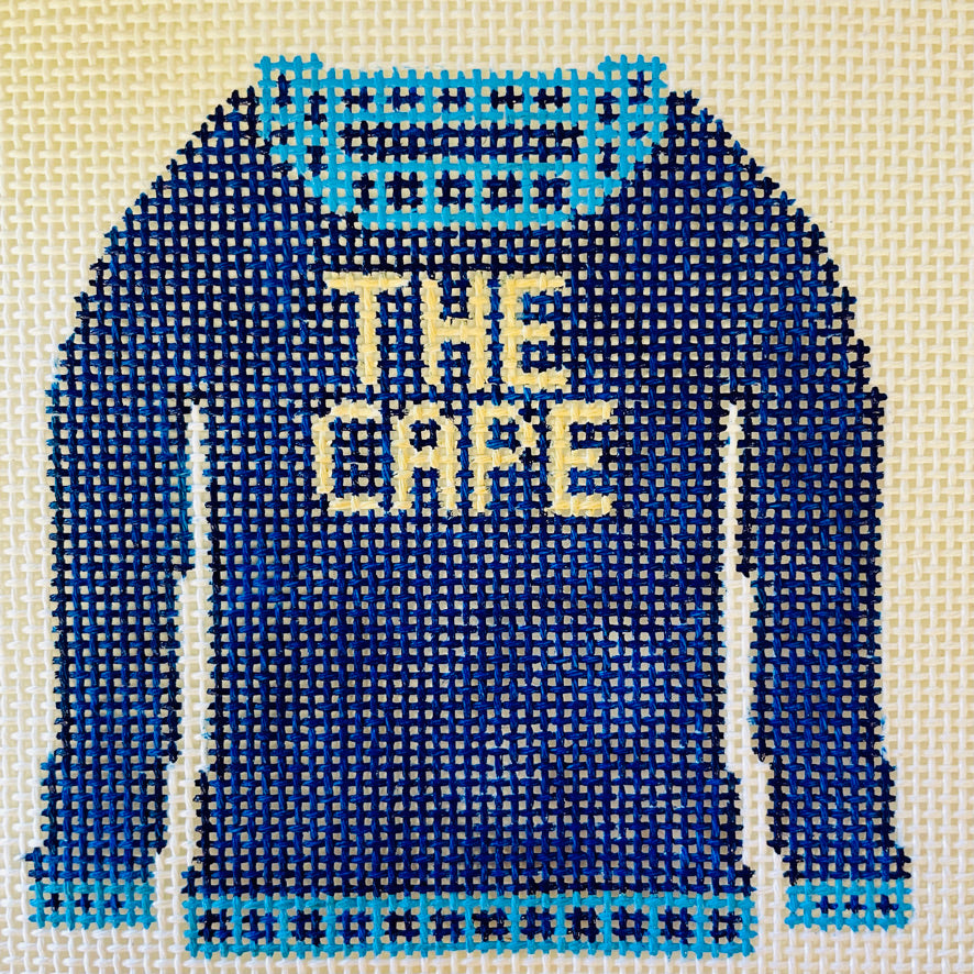Cape Cod Sweater Ornament Needlepoint Canvas