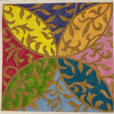 Leafy Arabesq Needlepoint Canvas