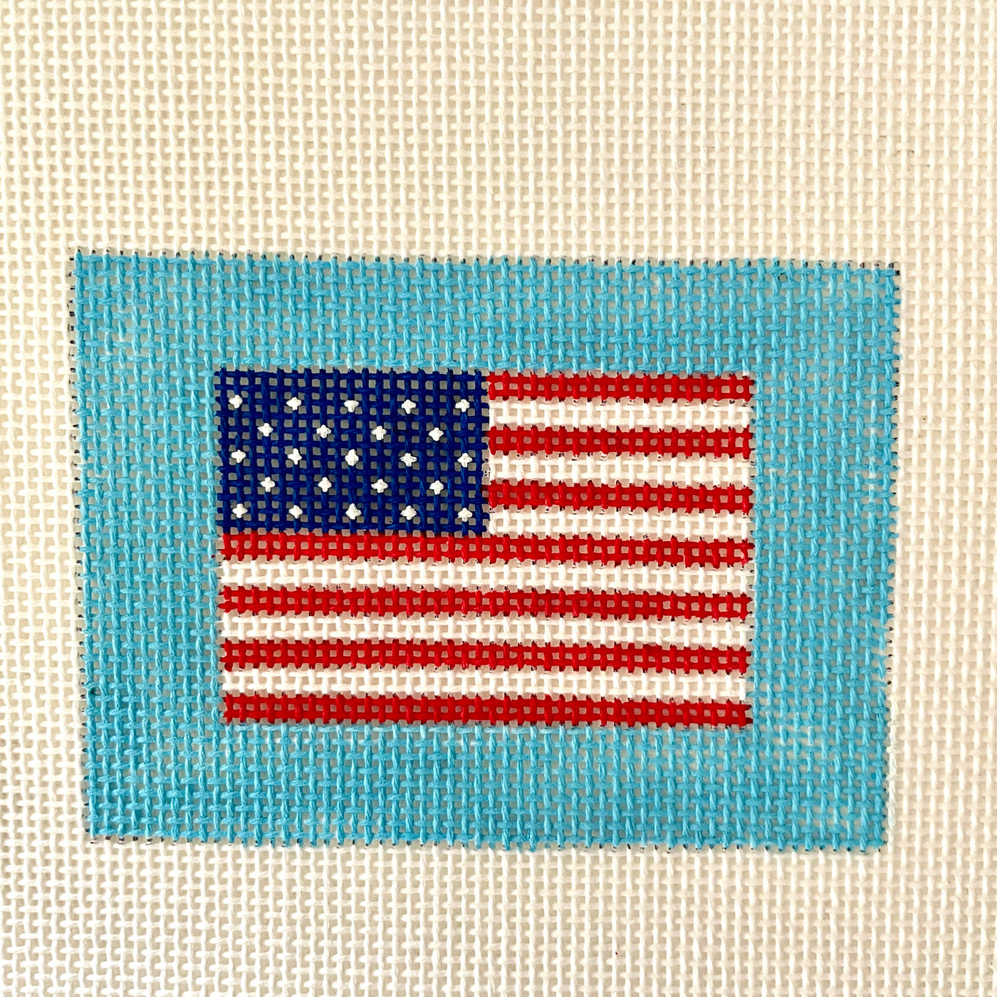 American Flag PE Wallet Insert Needlepoint Canvas