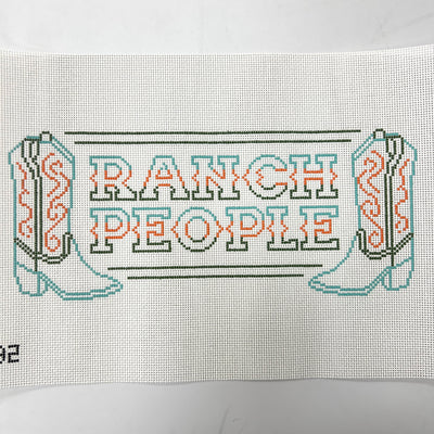 Ranch People Needlepoint Canvas
