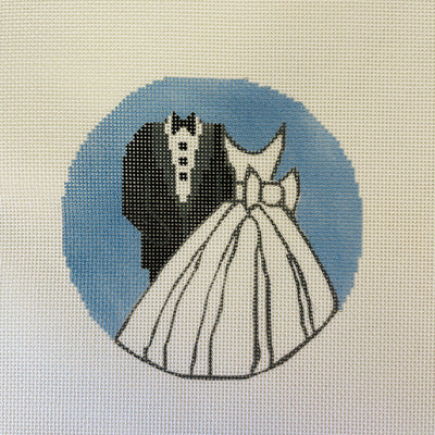 Suit & Gown Ornament Needlepoint Canvas