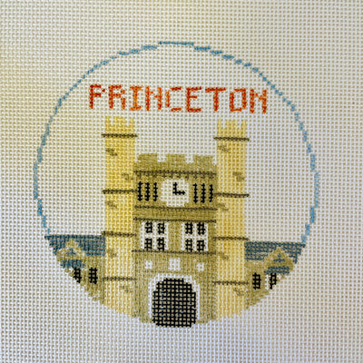 Princeton Round Ornament Needlepoint Canvas