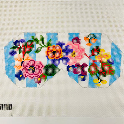 Floral Sleep Mask Needlepoint Canvas