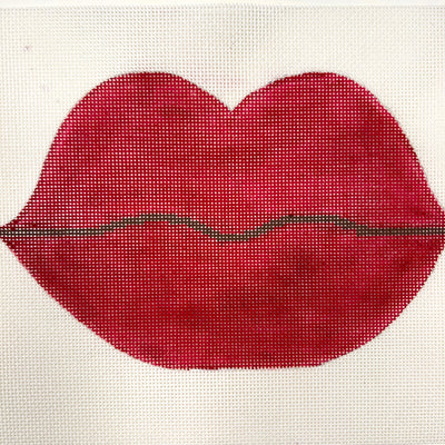 Lips Purse Needlepoint Canvas
