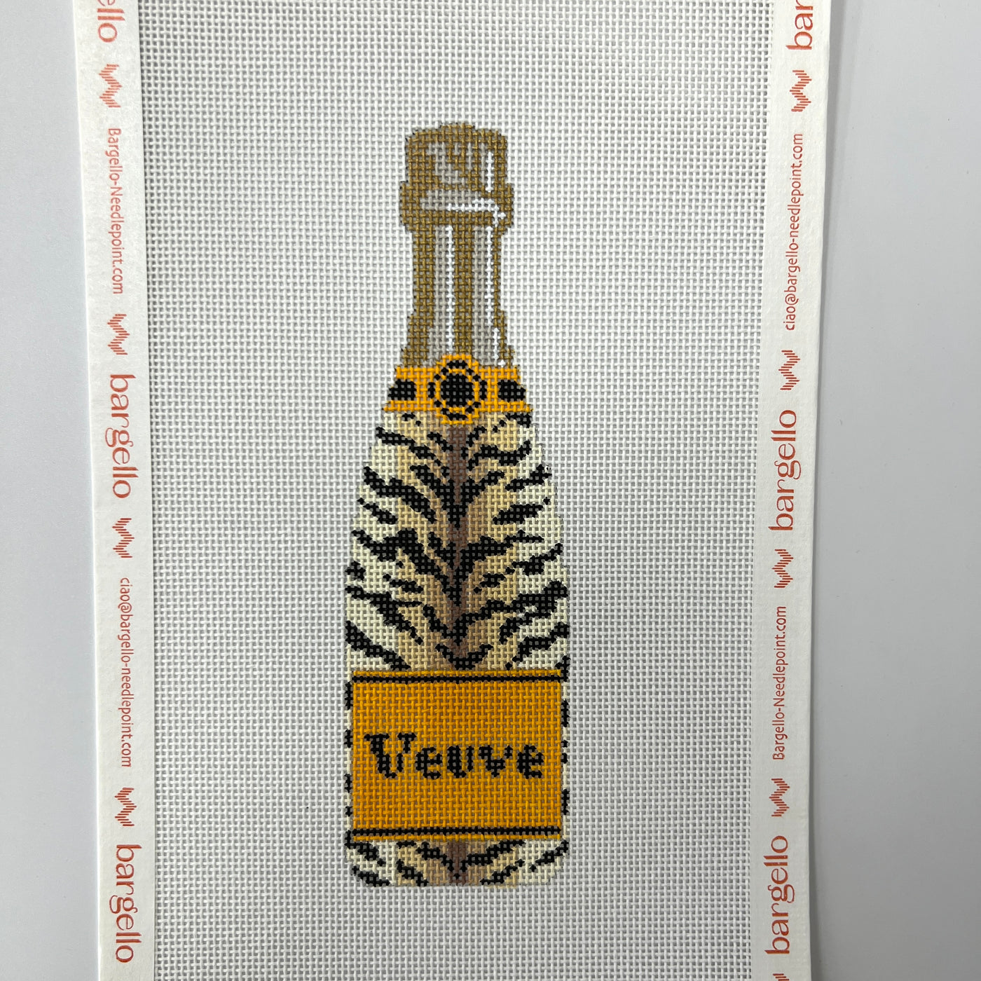 Veuve Bottle - Tiger Needlepoint Canvas