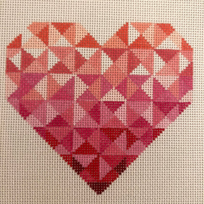 Quilt Heart Needlepoint Canvas