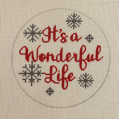 It's a Wonderful Life Ornament Needlepoint Canvas