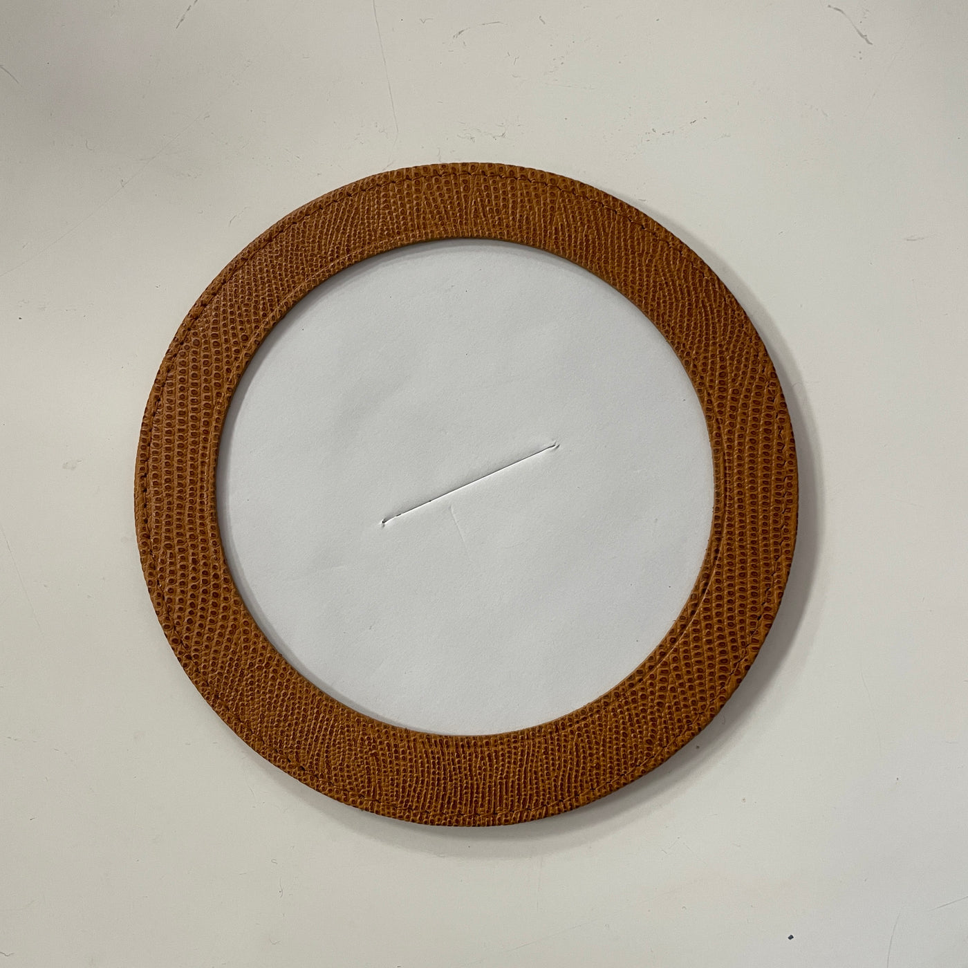 Brown Leather Magnet/Coaster for sself- Finishing