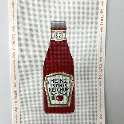 Ketchup Bottle Needlepoint Canvas