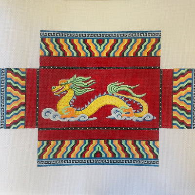 Dragon Brick Cover Needlepoint Canvas
