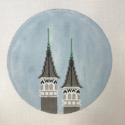 Churchill Downs Twin Spires Needlepoint Canvas