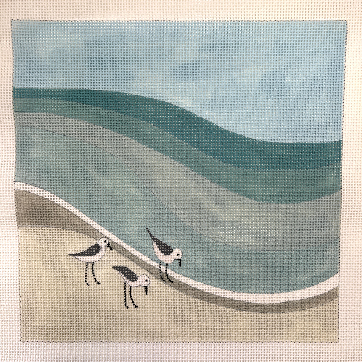 Sandpipers Needlepoint Canvas
