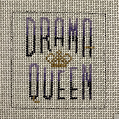 Drama Queen Coaster Needlepoint Canvas