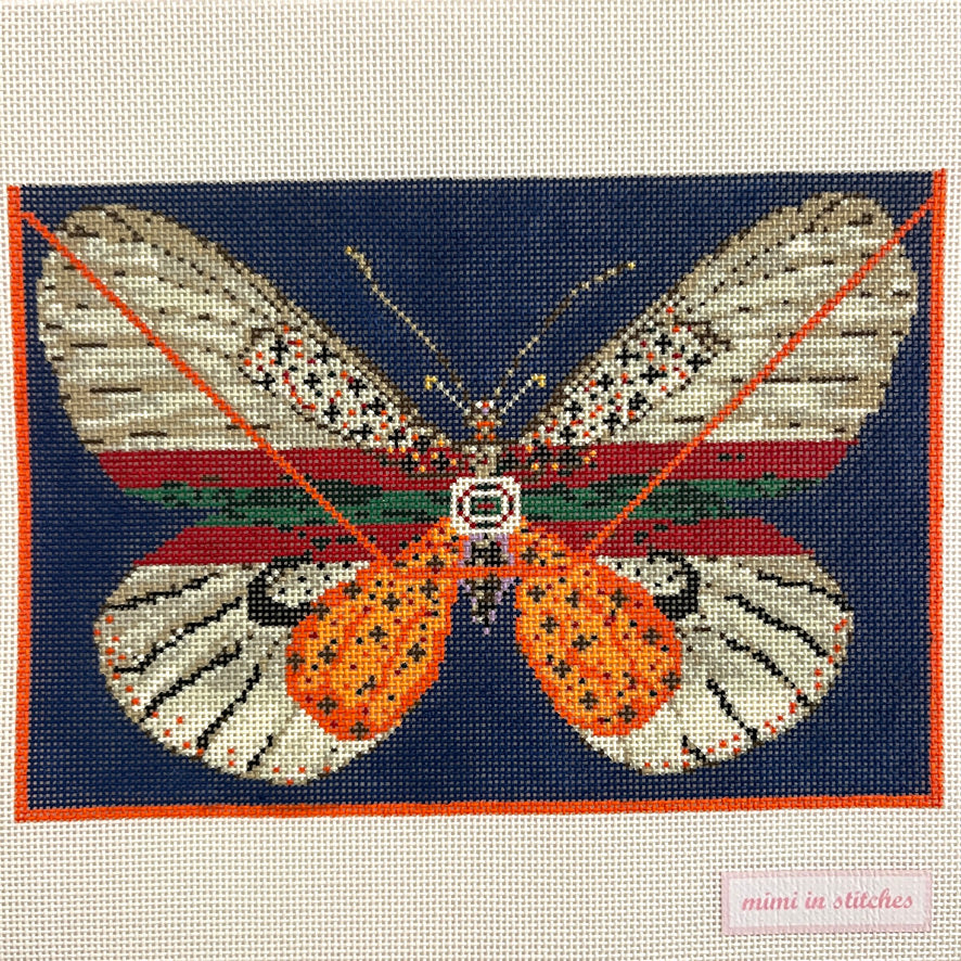 Italian Butterfly Clutch Needlepoint Canvas