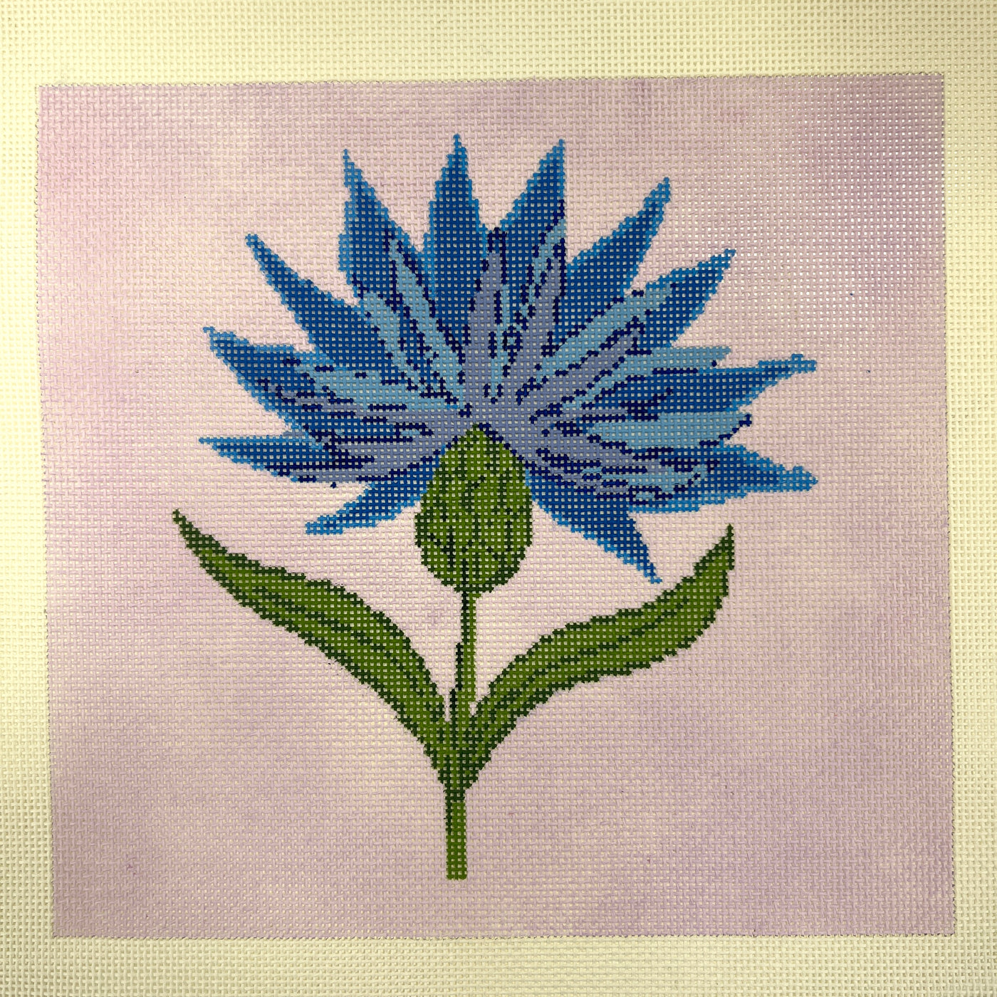 Cornflower Pillow Needlepoint Canvas