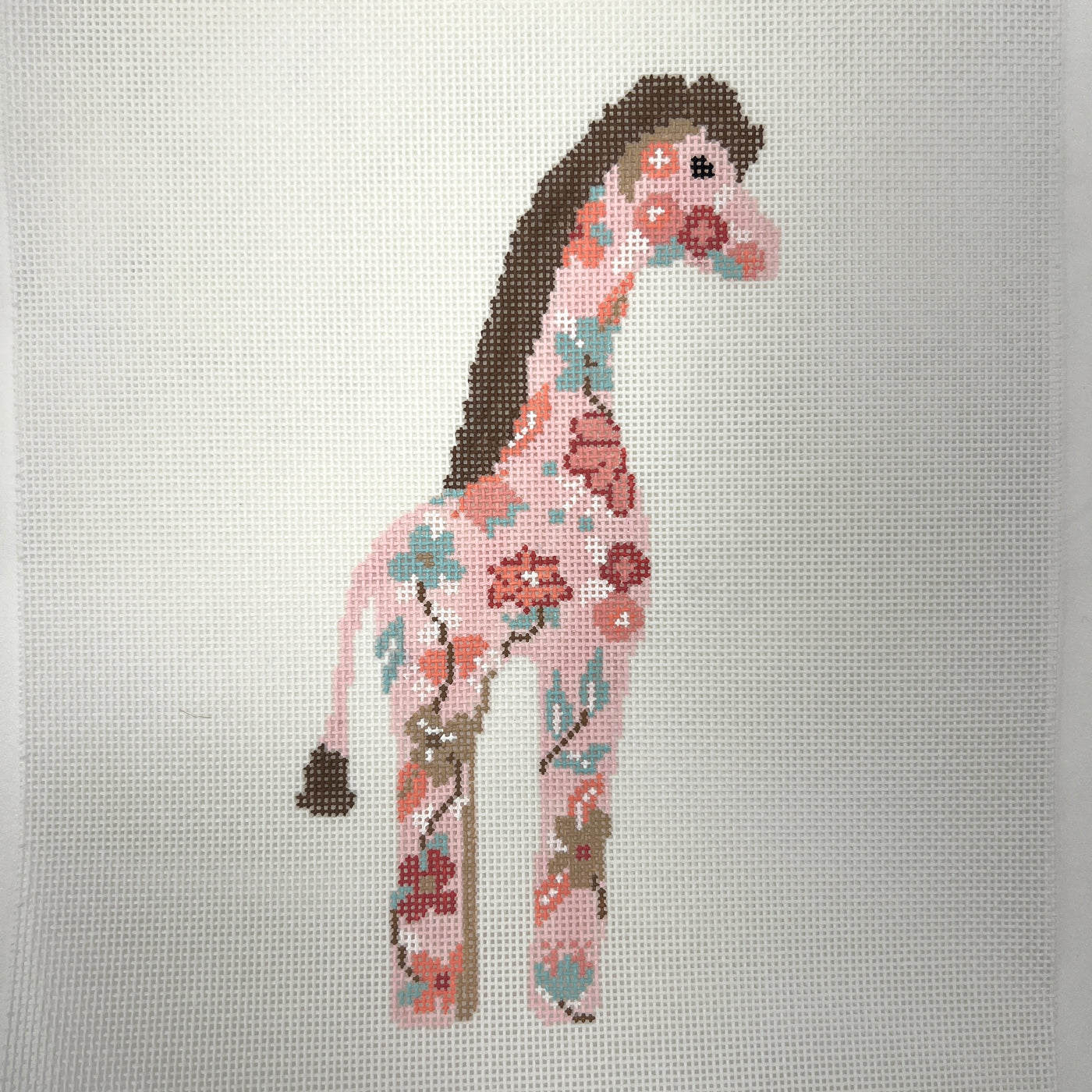 Gloria the Giraffe Needlepoint Canvas