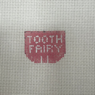 Tooth Pocket Canvas for Unicorn Tooth Fairy Needlepoint Canvas