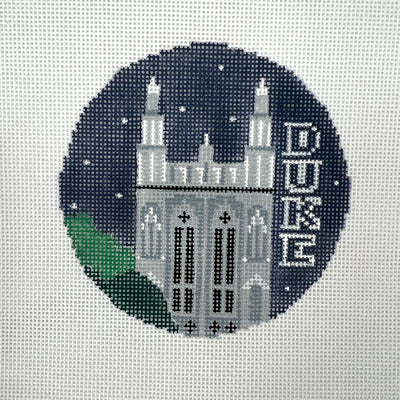 Duke University Round Ornament Needlepoint Canvas
