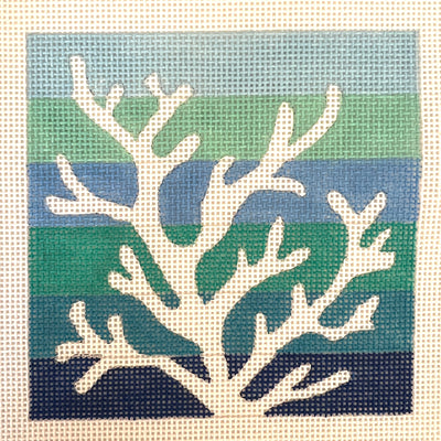 Coral Ombre Needlepoint Canvas