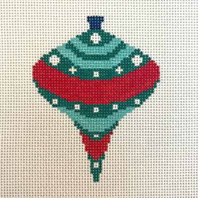 Vintage Striped Ornament Needlepoint Canvas