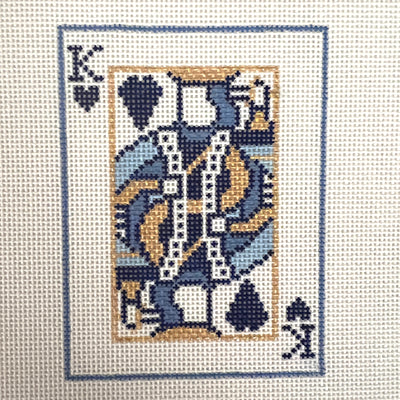 King of Hearts Ornament Needlepoint Canvas
