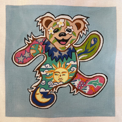 GD Dancing Bear Needlepoint Canvas