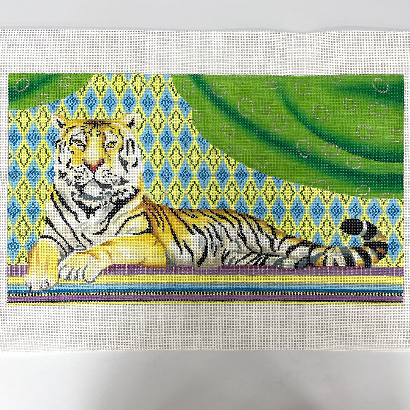Old World Tiger Needlepoint Canvas