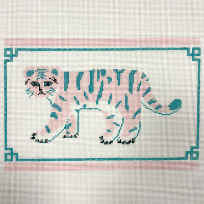 Preppy Tiger Audrey Wu Designs Handpainted Needlepoint Canvas