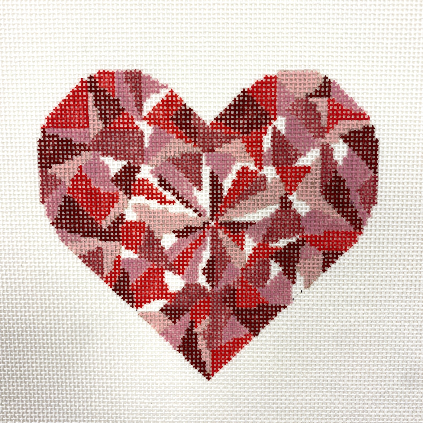 Ruby Heart Audrey Wu Designs Handpainted Needlepoint Canvas