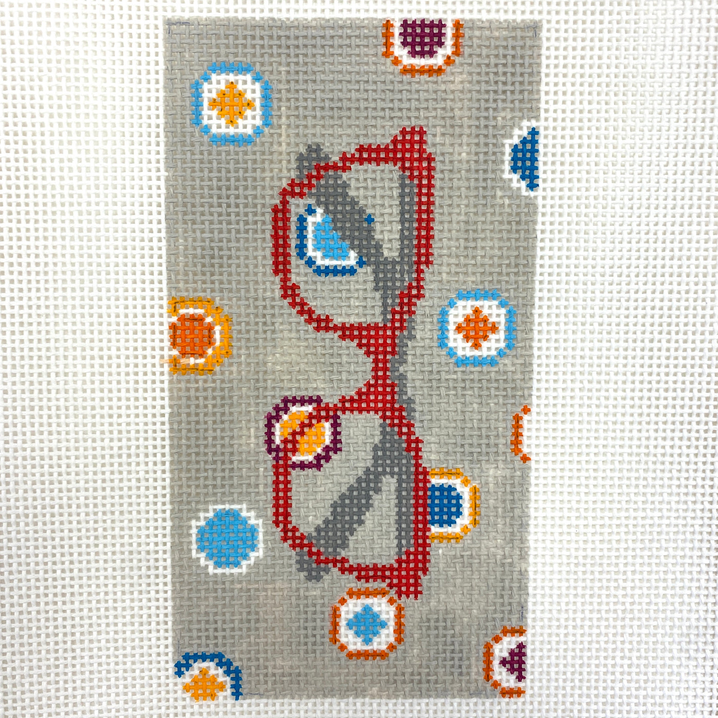 Dots Eyeglasses Case Needlepoint Canvas