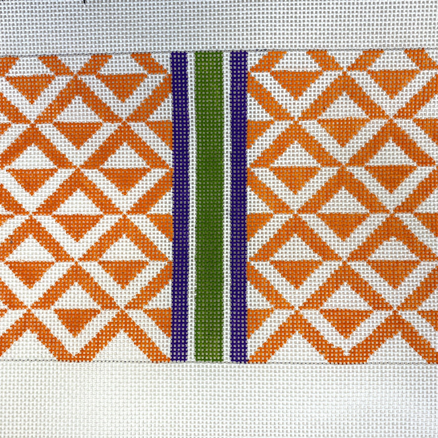 Triangles Clutch Needlepoint Canvas