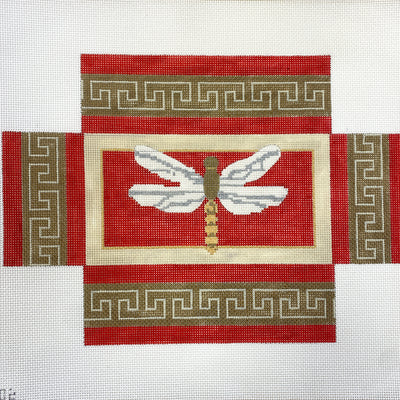 Dragonfly Brick Cover Needlepoint Canvas