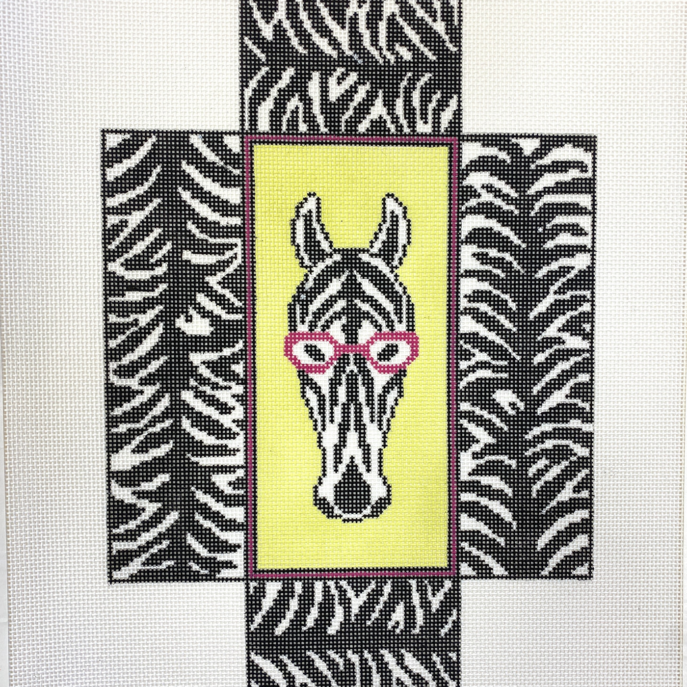 Zebra Brick Cover Needlepoint Canvas