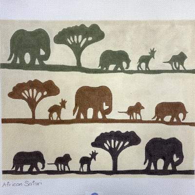 African Safari Needlepoint Canvas