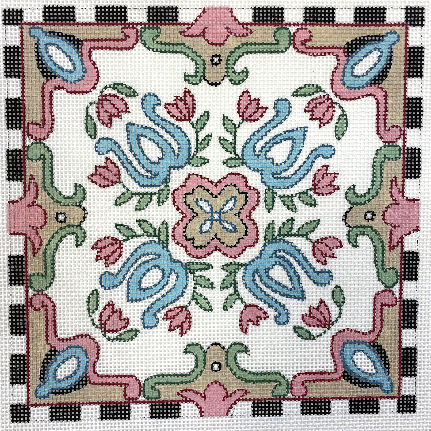 Indian Design #2 Needlepoint Canvas