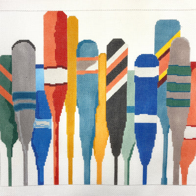 Oars Needlepoint Canvas