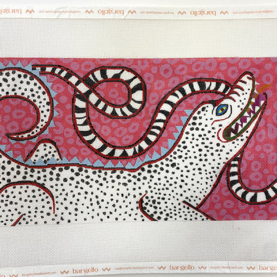 Gator Snake Needlepoint Canvas