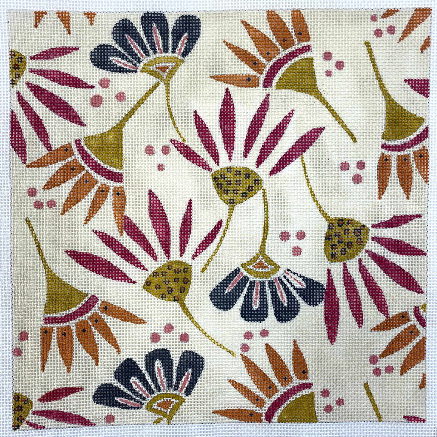 Flowers Needlepoint Canvas